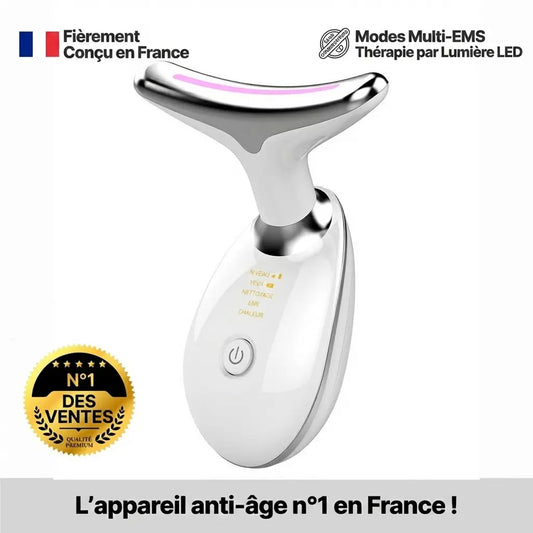 Masseur Visage & Cou LED Anti-Rides